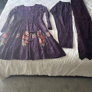 3 piece chiffon outfit